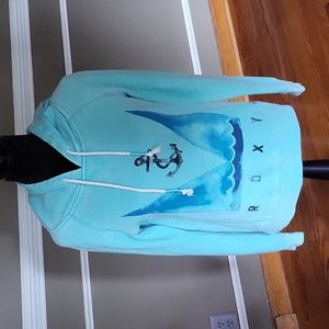 ROXY Blue Anchor Hoodie Size Small